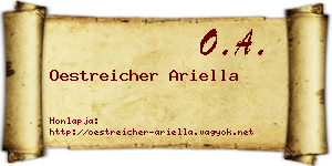 Oestreicher Ariella névjegykártya